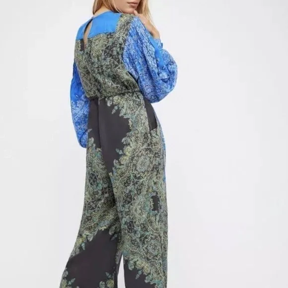 FREE PEOPLE JUMPSUIT BLOOMING FIELDS - Picture 2 of 3